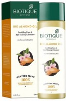 Biotique Advanced Ayurveda Bio Almond Oil Soothing Face & Eye Makeup cleanser, 120 ml
